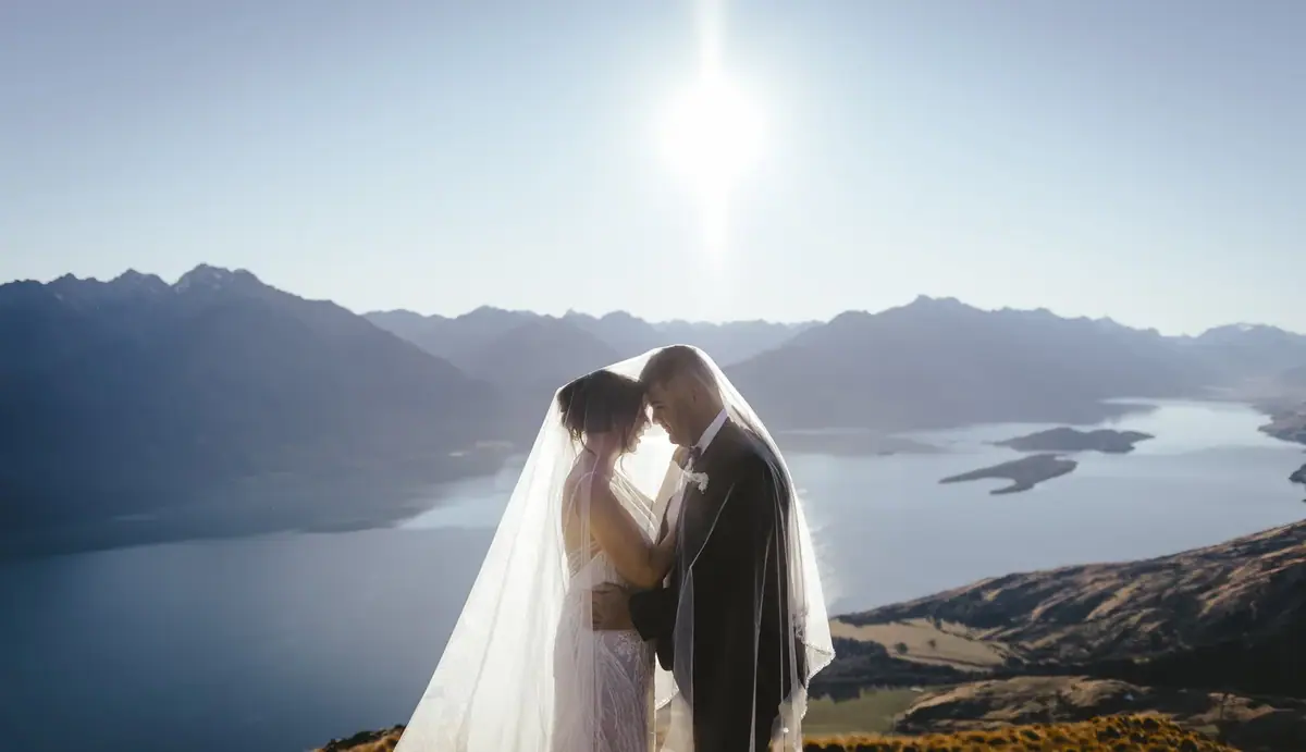 Heli elopement photography in Queenstown and Wanaka, New Zealand