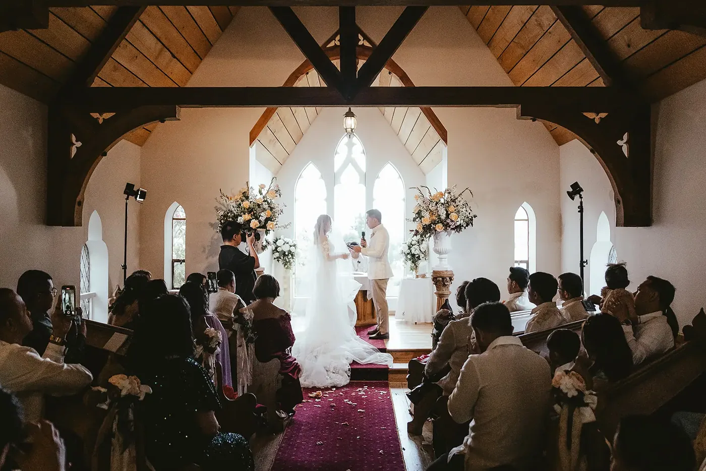 Chapel ceremony at Stoneridge Estate