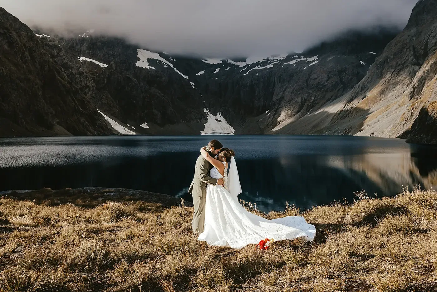 A quiet portrait by Lake Erskine's mirror water