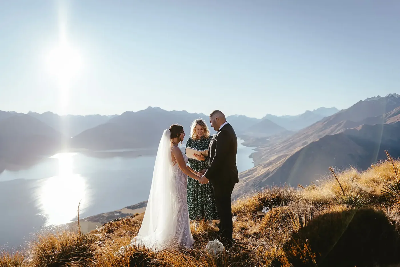 Vows at Mount Crichton overlooking Glenorchy